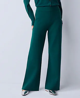 Ann Taylor The Petite Wide Leg Sweater Pant sold by Ann Taylor product image thumbnail 2
