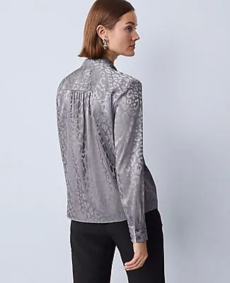 Ann Taylor Animal Print Bow Blouse sold by Ann Taylor product image thumbnail 2