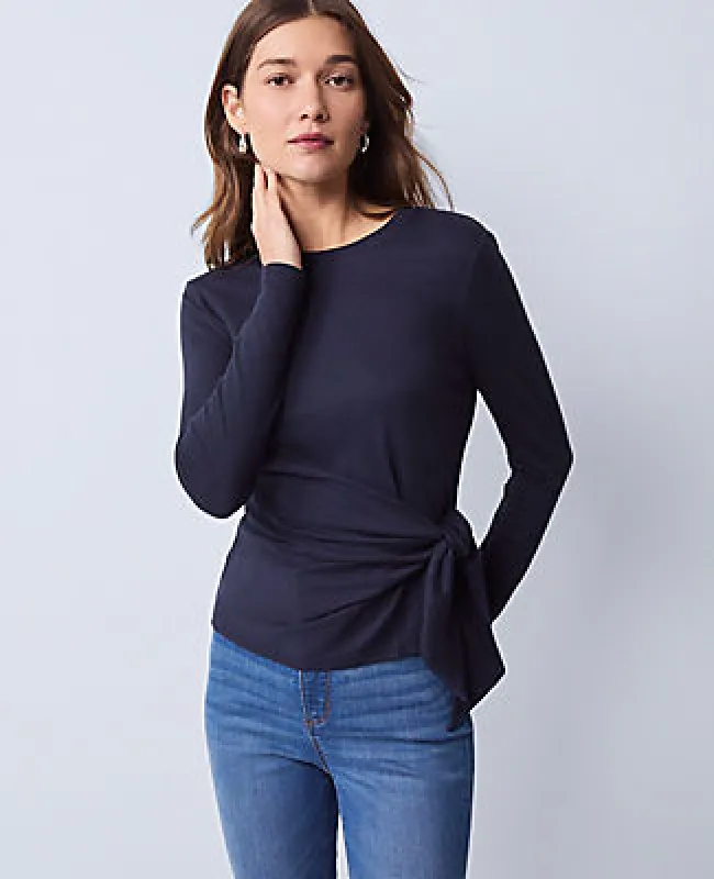 Ann Taylor Weekend Collection Tie Waist Top sold by Ann Taylor