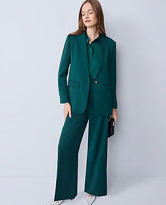 Ann Taylor The Wide-Leg Pant in Satin sold by Ann Taylor