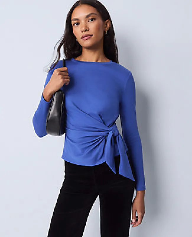 Ann Taylor Weekend Collection Tie Waist Top sold by Ann Taylor