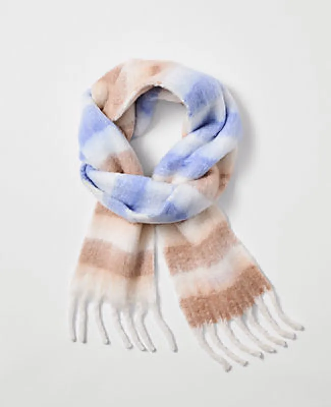Ann Taylor Weekend Collection Striped Blanket Scarf sold by Ann Taylor