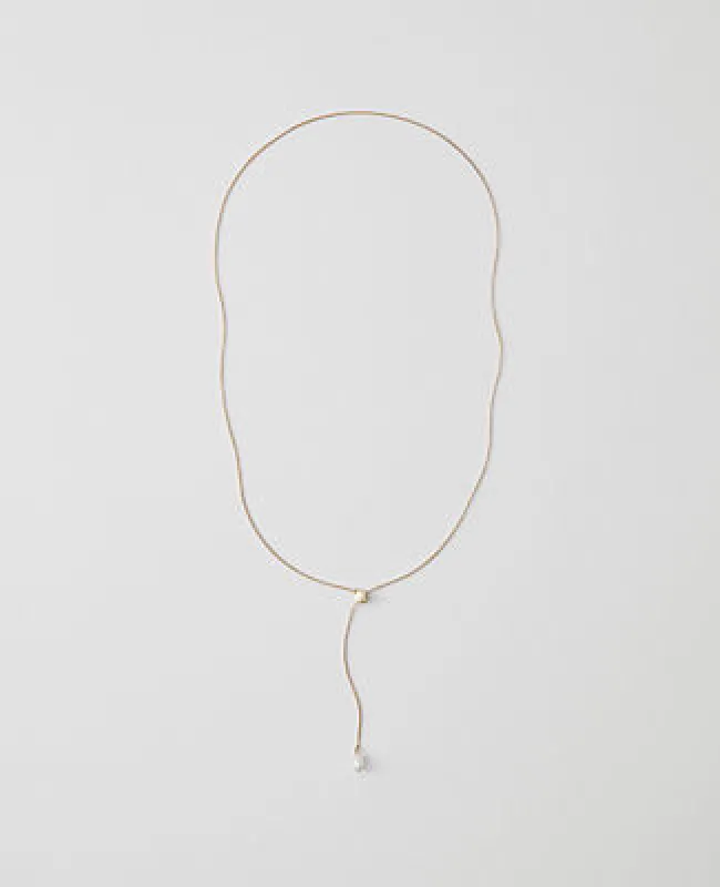 Ann Taylor Mini Pearlized Lariat Necklace sold by Ann Taylor