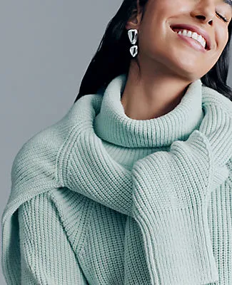 Ann Taylor Ribbed Turtleneck Sweater sold by Ann Taylor product image thumbnail 4