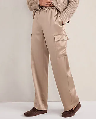 Ann Taylor 40MM SILK CARGO PANT sold by Ann Taylor