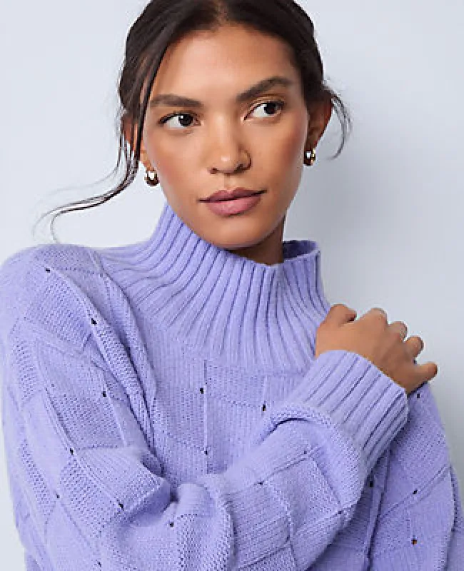 Ann Taylor Weekend Collection Textured Turtleneck Sweater sold by Ann Taylor