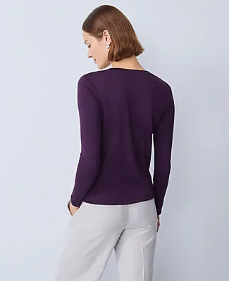 Ann Taylor Weekend Collection Crew Neck Top sold by Ann Taylor product image thumbnail 2