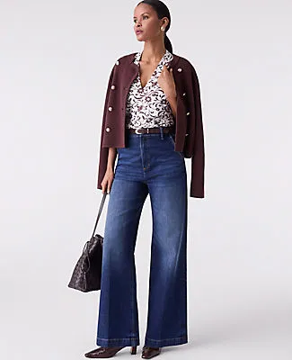 Ann Taylor Floral Sleeveless V-Neck Top sold by Ann Taylor product image thumbnail 3