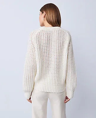 Ann Taylor Petite Weekend Collection Cozy Crew Neck Sweater sold by Ann Taylor product image thumbnail 2
