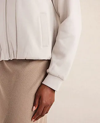 Ann Taylor Haven Well Within Soft-Brushed Fleece Bubble Bomber sold by Ann Taylor product image thumbnail 3