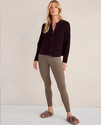 Ann Taylor Haven Well Within Cashmere Shaker Bomber Sweater Jacket sold by Ann Taylor product image thumbnail 2