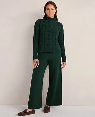 Ann Taylor Haven Well Within Organic Cotton Relaxed Wide Leg Pants sold by Ann Taylor product image thumbnail 2