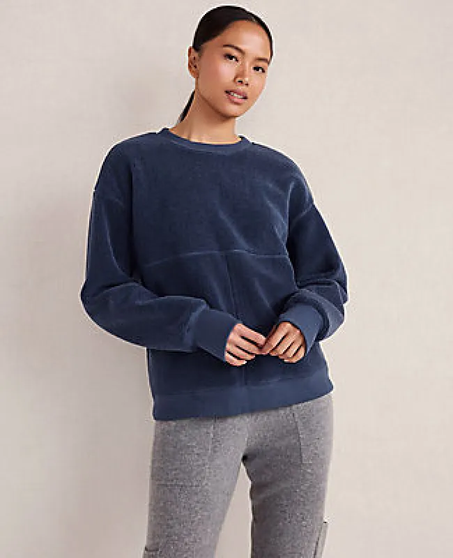 Ann Taylor Haven Well Within Sherpa Sweatshirt sold by Ann Taylor