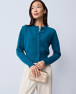 Ann Taylor Cozy Crew Neck Cardigan sold by Ann Taylor product image thumbnail 3