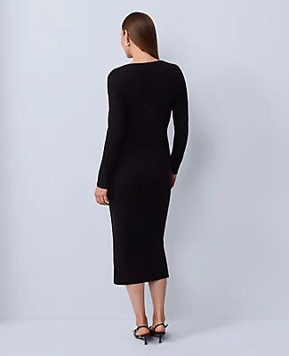 Ann Taylor Wrap Effect Sweater Sheath Dress sold by Ann Taylor product image thumbnail 2