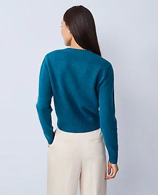 Ann Taylor Cozy Crew Neck Cardigan sold by Ann Taylor product image thumbnail 2