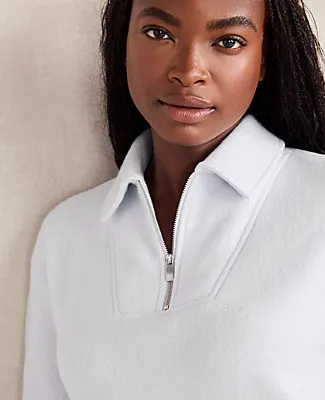 Ann Taylor Haven Well Within Comfort Fleece Quarter-Zip Pullover sold by Ann Taylor product image thumbnail 2