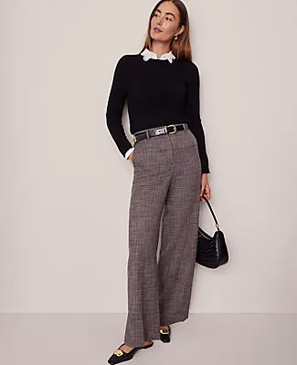 Ann Taylor The Wide-Leg Pant in Plaid sold by Ann Taylor product image thumbnail 5