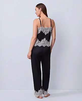 Ann Taylor Lace Trim Satin Pajama Set sold by Ann Taylor product image thumbnail 2