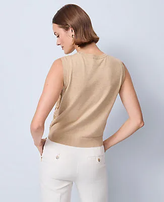 Ann Taylor Petite Lace Sweater Shell Top sold by Ann Taylor product image thumbnail 2