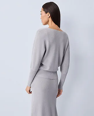 Ann Taylor Petite Metallic Ribbed Sweater sold by Ann Taylor product image thumbnail 2