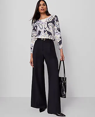 Ann Taylor The Modern Wide Leg Trouser sold by Ann Taylor product image thumbnail 2