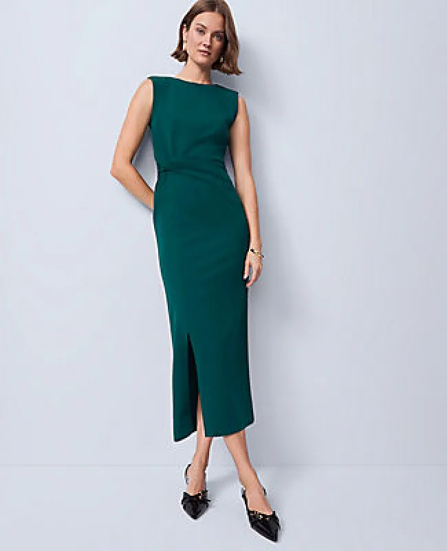 Ann Taylor Crew Neck Twist Sheath Dress sold by Ann Taylor
