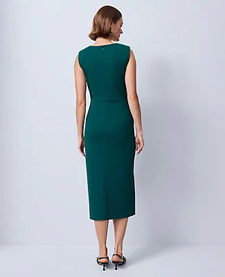 Ann Taylor Crew Neck Twist Sheath Dress sold by Ann Taylor product image thumbnail 2