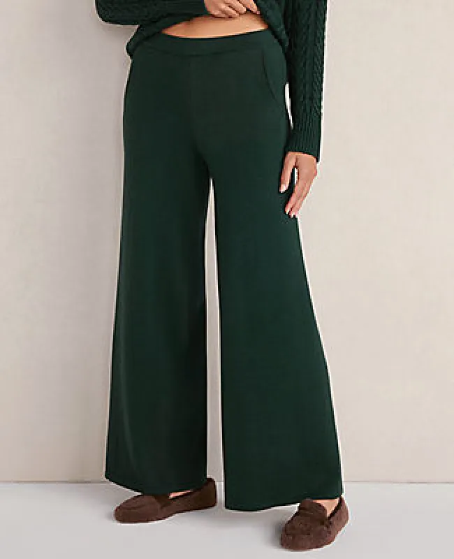Ann Taylor Haven Well Within Organic Cotton Relaxed Wide Leg Pants sold by Ann Taylor