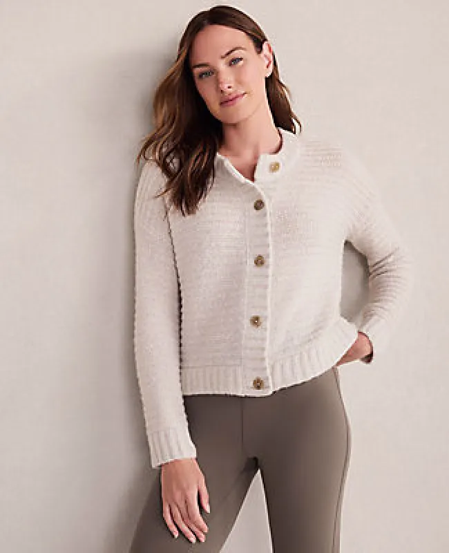 Ann Taylor Haven Well Within Merino Wool Cashmere Link Stitch Cardigan sold by Ann Taylor