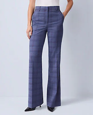 Ann Taylor The Petite Flare Trouser in Plaid sold by Ann Taylor product image thumbnail 2