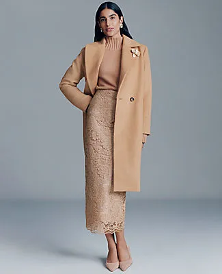 Ann Taylor Petite Lace Column Midi Skirt sold by Ann Taylor product image thumbnail 5