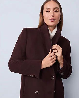 Ann Taylor Studio Collection Double Breasted Wool Coat sold by Ann Taylor product image thumbnail 3