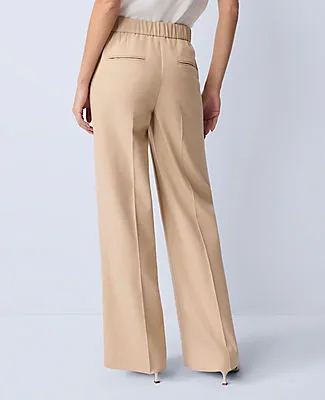 Ann Taylor The Perfect Wide-Leg Pant in Flannel sold by Ann Taylor product image thumbnail 3