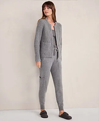 Ann Taylor Haven Well Within Cashmere Shaker Bomber Sweater Jacket sold by Ann Taylor product image thumbnail 2