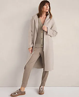 Ann Taylor Haven Well Within Wool Blend Funnel Neck Coat sold by Ann Taylor product image thumbnail 2