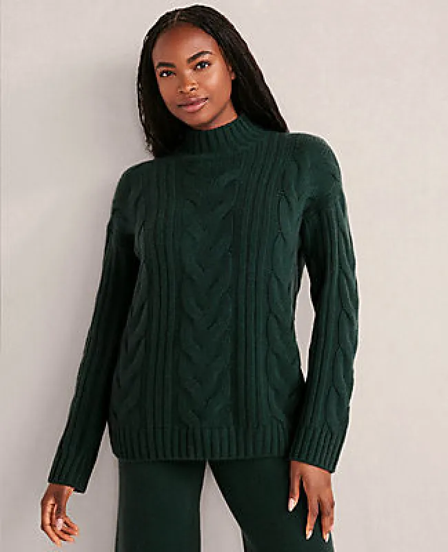 Ann Taylor Haven Well Within Cashmere Mock Neck Sweater sold by Ann Taylor
