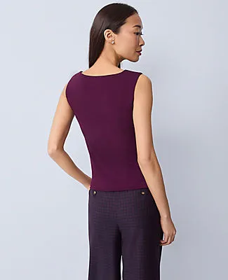 Ann Taylor Petite Draped Cowl Neck Top sold by Ann Taylor product image thumbnail 2