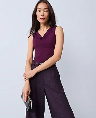 Ann Taylor Petite Draped Cowl Neck Top sold by Ann Taylor product image thumbnail 3