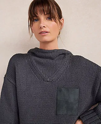 Ann Taylor Haven Well Within Cotton Blend Pocket Hoodie sold by Ann Taylor product image thumbnail 2