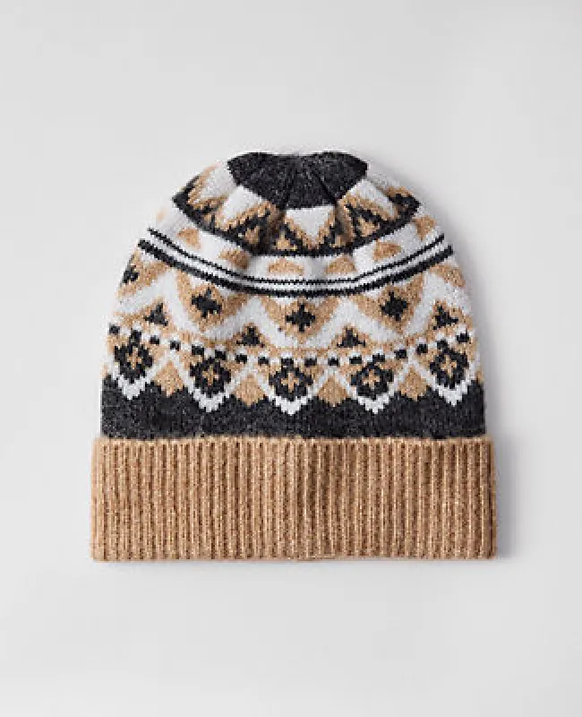 Ann Taylor Weekend Collection Fair Isle Hat sold by Ann Taylor