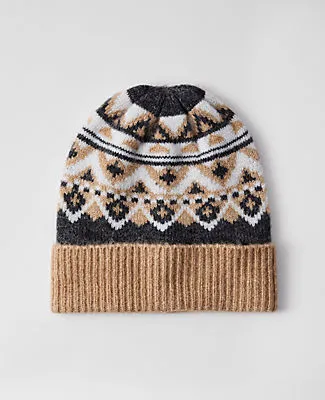 Ann Taylor Weekend Collection Fair Isle Hat sold by Ann Taylor