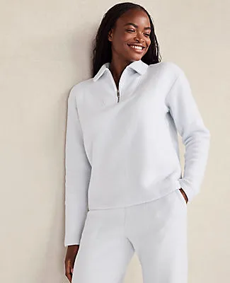 Ann Taylor Haven Well Within Comfort Fleece Quarter-Zip Pullover sold by Ann Taylor