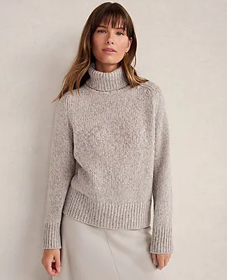 Ann Taylor Haven Well Within Marled Cashmere Cocoon Crewneck Sweater sold by Ann Taylor