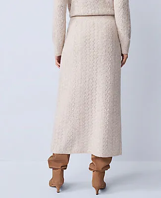 Ann Taylor Petite Weekend Collection Pointelle Sweater Skirt sold by Ann Taylor product image thumbnail 3