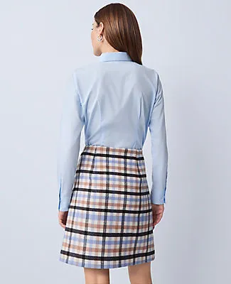 Ann Taylor Petite Weekend Collection Plaid A-Line Skirt sold by Ann Taylor product image thumbnail 3