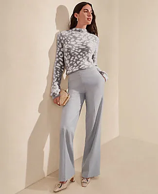 Ann Taylor The Petite Perfect Wide-Leg Pant in Flannel sold by Ann Taylor product image thumbnail 5