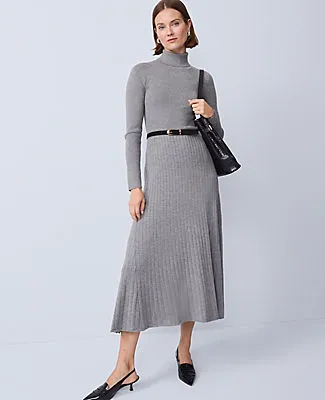 Ann Taylor Petite Ribbed Turtleneck Sweater Dress sold by Ann Taylor