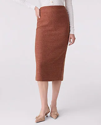 Ann Taylor The Column Midi Skirt in Tweed sold by Ann Taylor product image thumbnail 2