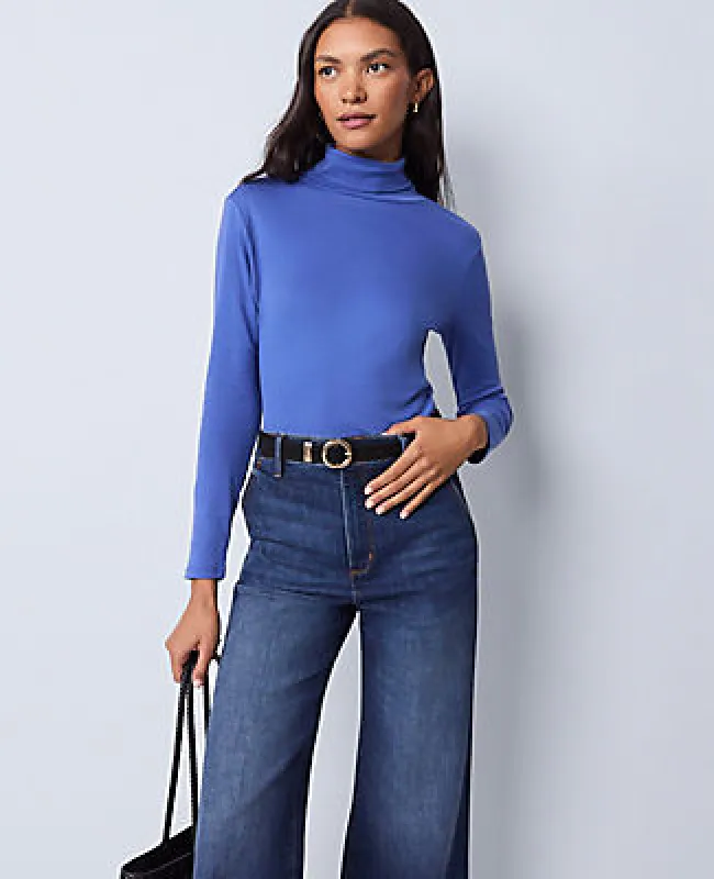 Ann Taylor Weekend Collection Turtleneck Top sold by Ann Taylor
